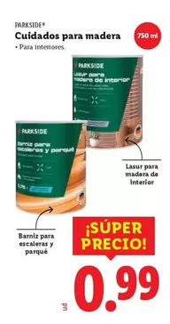 Parkside - Cuidados Para Madera