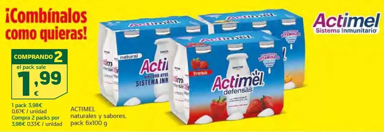 Danone - Actimel Naturales Y Sabores