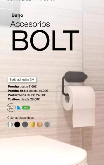 Baho - Accesorios Bolt