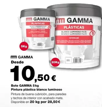Grup Gamma - Pintura Plastica Blanco Luminoso