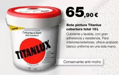 Total - Bote Pintura Cobertura  15l