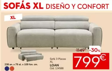 Sofas 3 Plazas Xl Loan