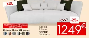 Sofá Xxl 3 Plazas Sophie