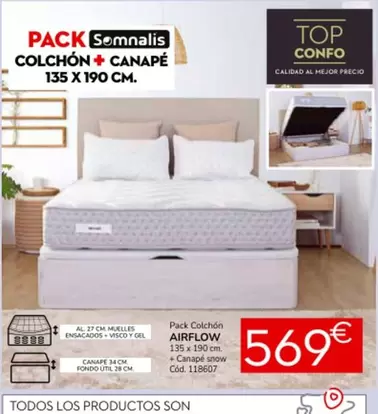 Somnalis - Pack Colchón Airflow