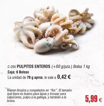 Flor - Pulpitos Enteros