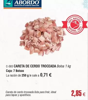 abordo - Careta De Cerdo Troceada