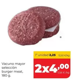 Vacuno Mayor Seleccion Burger Meat