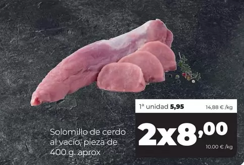 Solomillo De Cerdo Al Vacio