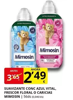 Mimosín - Suavizante Conc Azul Vital, Frescor Floral O Caricias