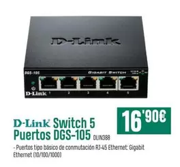 D-Link - Switch 5 Puertos DGS-105
