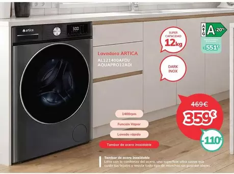 Artica - Lavadora AL121400AFDI