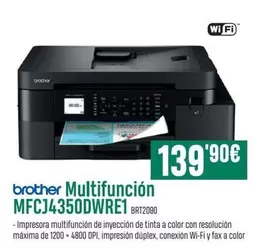 Brother - Multifuncion MFCJ4350DWRE1