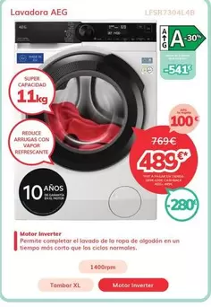 AEG - Lavadora LFSR7304L4B 