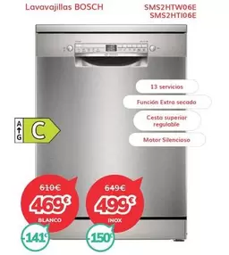 Bosch - Lavavajillas SMS2HTI06E