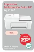 HP - Impresora Multifuncion Color Dj 4220E