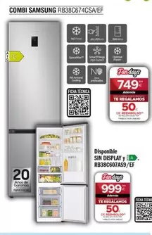 Samsung - Combi RB38C674CSA/EF