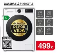 LG - Lavadora F4X5009TLB 