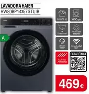 Haier - Lavadora HW80BP14357GTUIB 