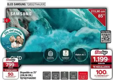 Samsung - Qled TQ85Q7FAAUXXC 