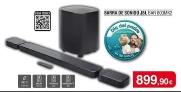 JBL - Barra De Sonido Bar 800MK2 