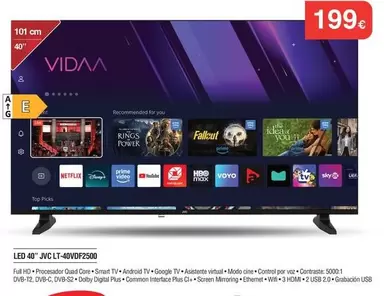 Prime - Led 40° JVC L'400P2500