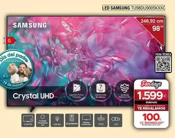 Samsung - Led Tu98dj9005kxxc