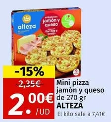 Alteza - Mini Pizza Jamón Y Queso 
