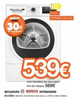 Bosch - Secadora WTR85V00ES 
