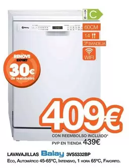 Balay - Lavavajillas 3VS5332BQ