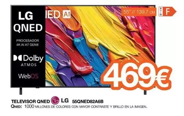 LG - Televisor Qned 55QNED82A6B 
