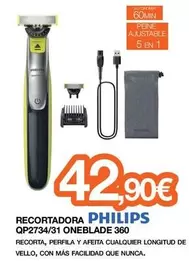 Philips - Recortadora QP2734/31 Oneblade 360