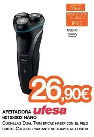Ufesa - Afeitadora 60108002 Nano