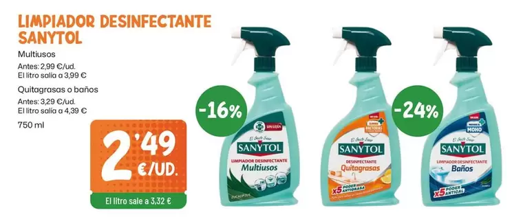 Sanytol - Limpiador Desinfectante