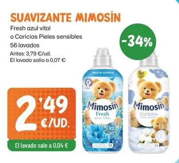 Mimosín - Fresh Azul Vital O Caricias Pieles Sensibles