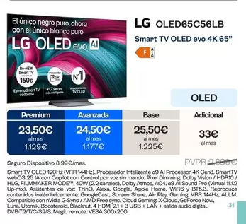 LG - Oled OLED65C56LB 