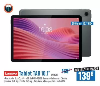 Lenovo - Tablet Tab 10.1"