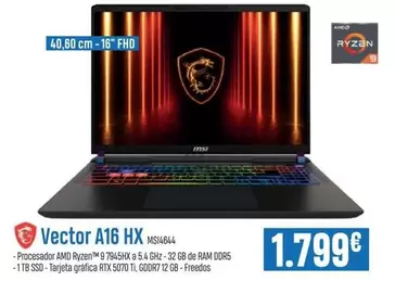 MSI - Vector A16 HX