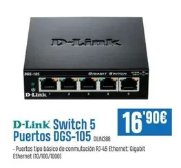D-Link - Switch 5 Puertos DGS-105
