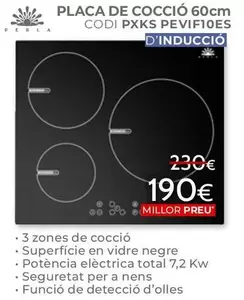 Perla - Placa De Cocció PEVIF10ES 