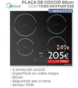 Midea - Placa De Coccio MIH740F238