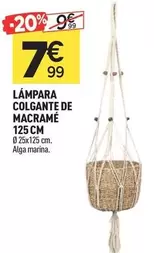 Lámpara Colgante De Macramé