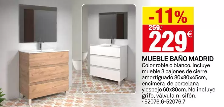 Mueble Bano Madrid
