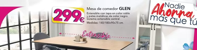 Mesa De Comedor Glen