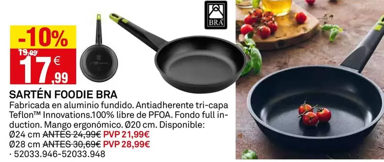 Bra - Sartén Foodie