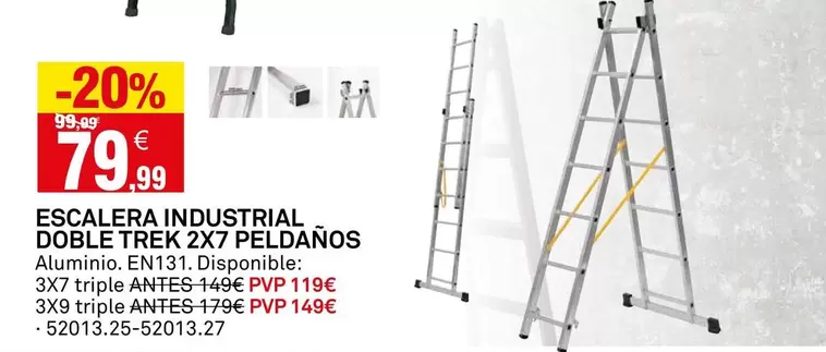 Escalera Industrial Doble Trek
