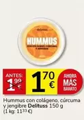 Delituss - Hummus Con Colágeno, Curcuma Y Jengibre