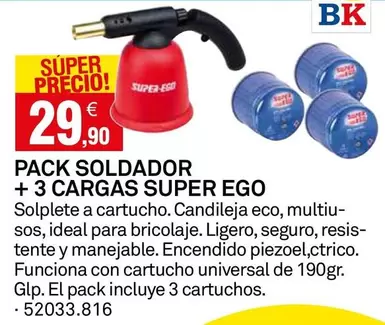 Super Ego - Pack Soldador + 3 Cargas