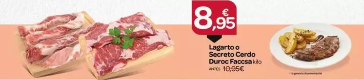 Lagarto O Secreto Cerdo Duroc Faccsa 