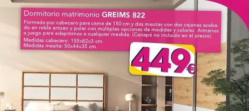Dormitorio Matrimonio Greims 822