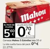 Mahou - 5 Estrellas